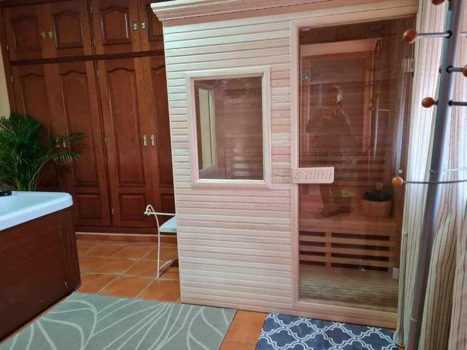 Casa Rural Con Jacuzzi, Sauna, Barbacoa Y Barra Cabeza la Vaca Exteriör bild