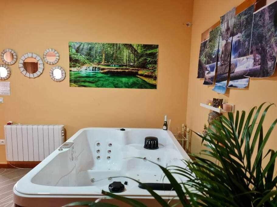 Casa Rural Con Jacuzzi, Sauna, Barbacoa Y Barra Cabeza la Vaca Exteriör bild